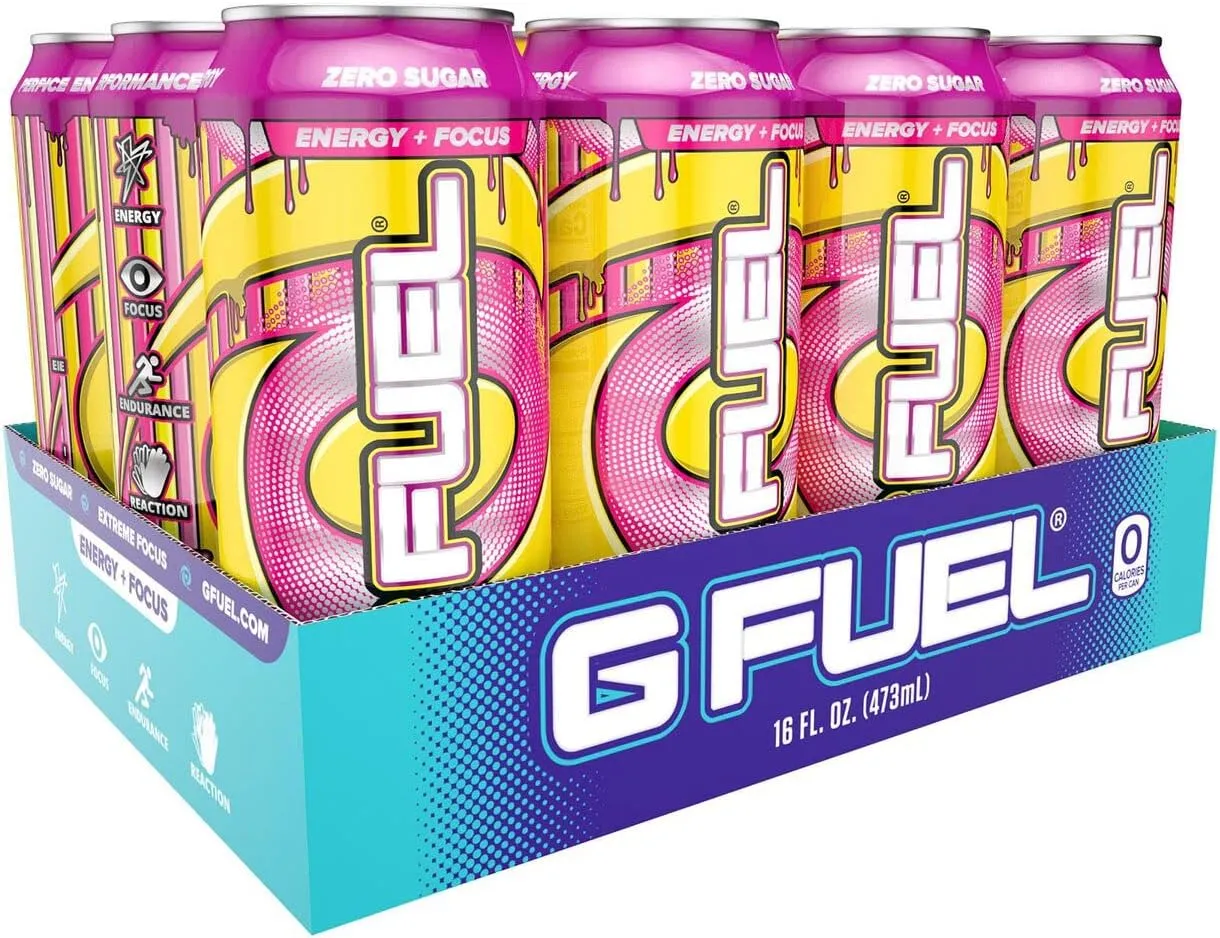 G FUEL ENERGY DRINK 473ML – SUGAR FREE (2×6 FLAVOR VARIETY PACK) - Image 4
