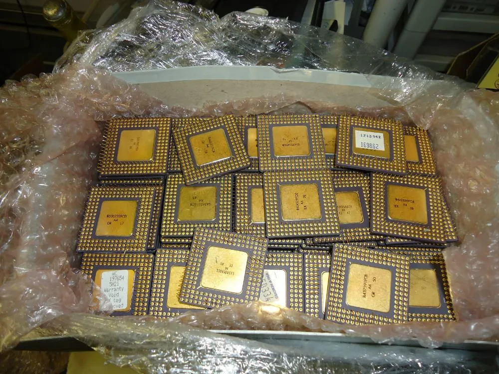 CPU CERAMIC PROCESSOR SCRAP (486 & 386 CPU SCRAP)